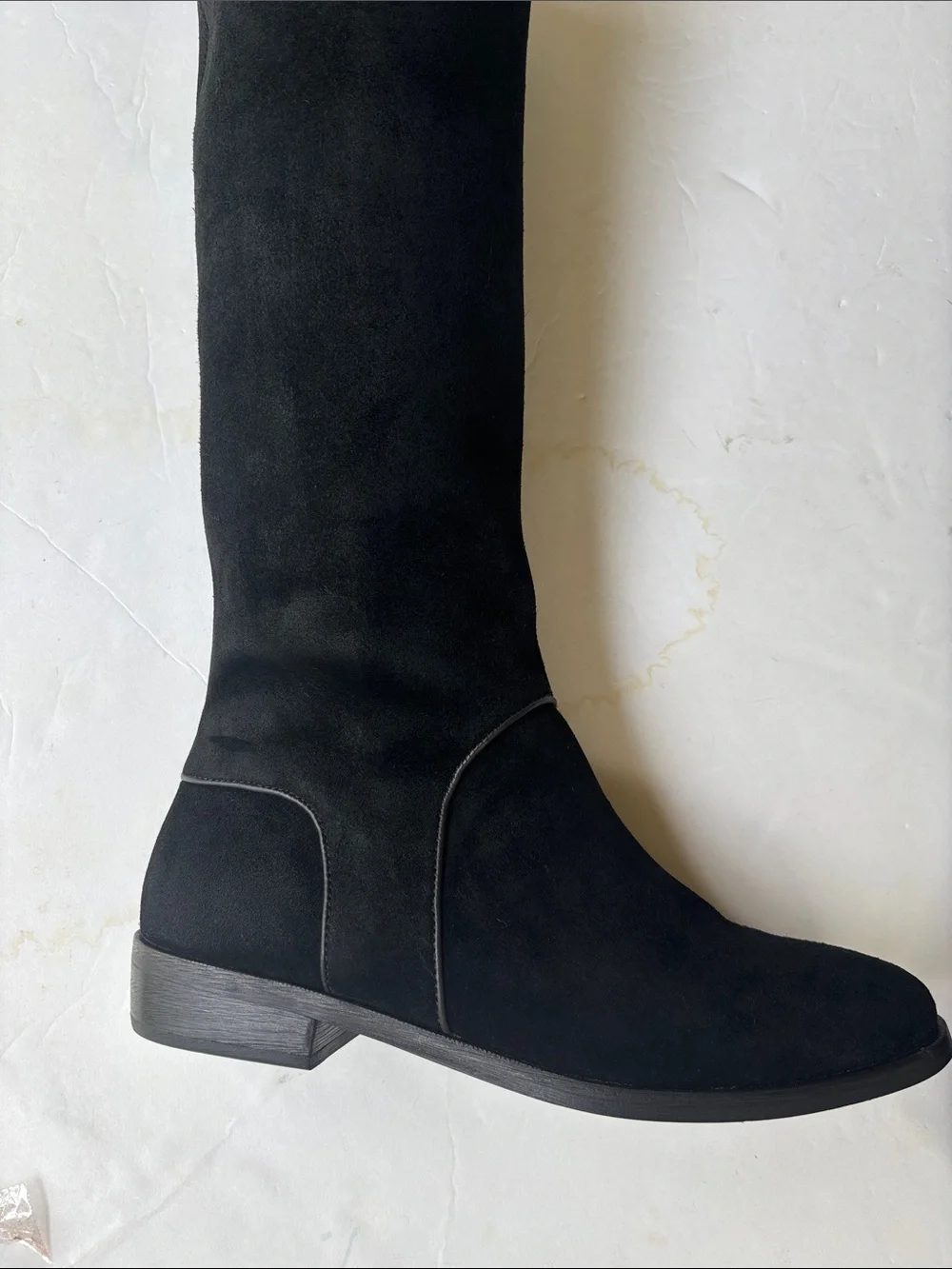 UGG Gracen Black Suede Tall Riding Boots Knee High 8.5 Cute Fall Winter Everyday